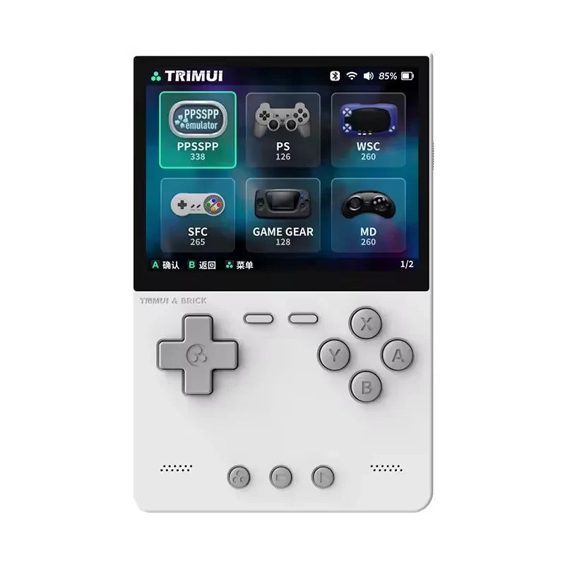 TRIMUI BRICK Handheld Game Console White